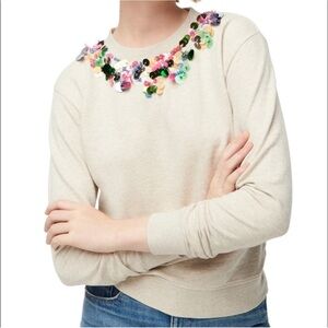 J Crew Embellished Sweatshirt